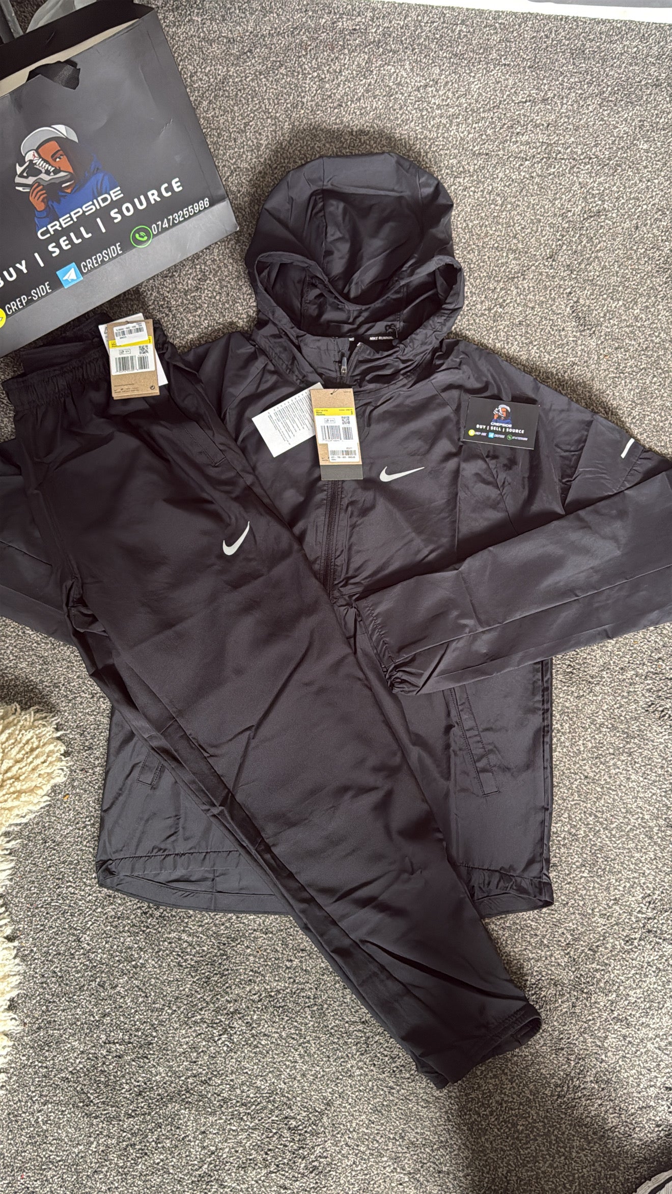 NIKE MILER TRACKSUIT BLACK